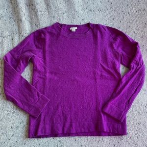 J Crew Factory Purple Wool Sweater